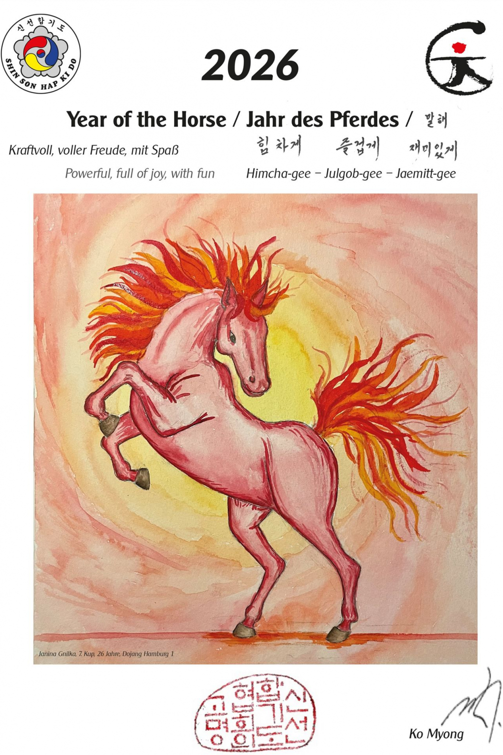 Jahresmotto 2025 - Jahr des Pferdes